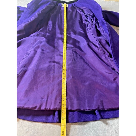 VTG America S. Rothchild vibrant purple girls sz 14 maxi wool coat USA made - Picture 5 of 8